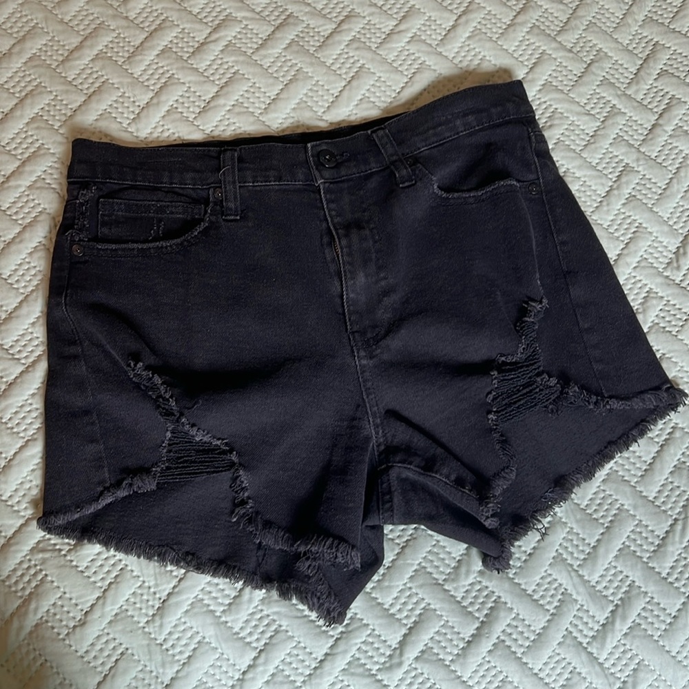 ‼️2 for $12‼️ Black denim shorts